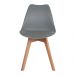 Kit 3 Cadeiras para Mesa De Jantar Saarinen Design Cinza
