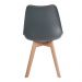 Kit 3 Cadeiras para Mesa De Jantar Saarinen Design Cinza