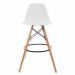 Kit 4 Banquetas Altas Para Bar Cozinha Charles Eames Eiffel - Branco