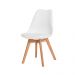 Kit 6 Cadeiras Eames Eiffel Wood Leda Saarinen Design Para Mesa De Jantar Sala Cozinha Escrivaninha