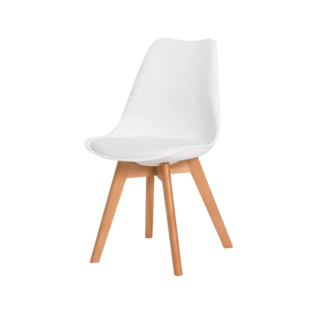 Kit 6 Cadeiras Eames Eiffel Wood Leda Saarinen Design Para Mesa De Jantar Sala Cozinha Escrivaninha