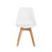 Kit 6 Cadeiras Eames Eiffel Wood Leda Saarinen Design Para Mesa De Jantar Sala Cozinha Escrivaninha