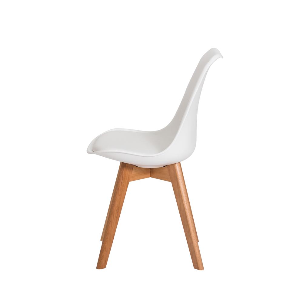 Kit 6 Cadeiras Eames Eiffel Wood Leda Saarinen Design Para Mesa De Jantar Sala Cozinha Escrivaninha