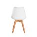 Kit 6 Cadeiras Eames Eiffel Wood Leda Saarinen Design Para Mesa De Jantar Sala Cozinha Escrivaninha