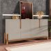 Aparador Buffet 4 Porta Niara Babus - Off White / Cedro