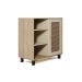 Aparador Buffet Sala Faenza 1 Porta e 6 Prateleiras - Carvalho / Off White