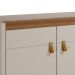 Buffet Aparador Aleppo 4  Portas Pés de Madeira Babus - Freijó / Off White