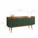Buffet Aparador Lago 4 Portas 2 Gavetas Babus -  Cedro / Verde Oliva