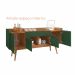 Buffet Aparador Lago 4 Portas 2 Gavetas Babus -  Cedro / Verde Oliva