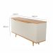 Buffet Aparador Pass 4 Portas Babus - Off White / Noce