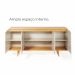Buffet Aparador Pass 4 Portas Babus - Off White / Noce