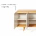 Buffet Aparador Pass 4 Portas Babus - Off White / Noce