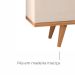 Buffet Aparador Pass 4 Portas Babus - Off White / Noce