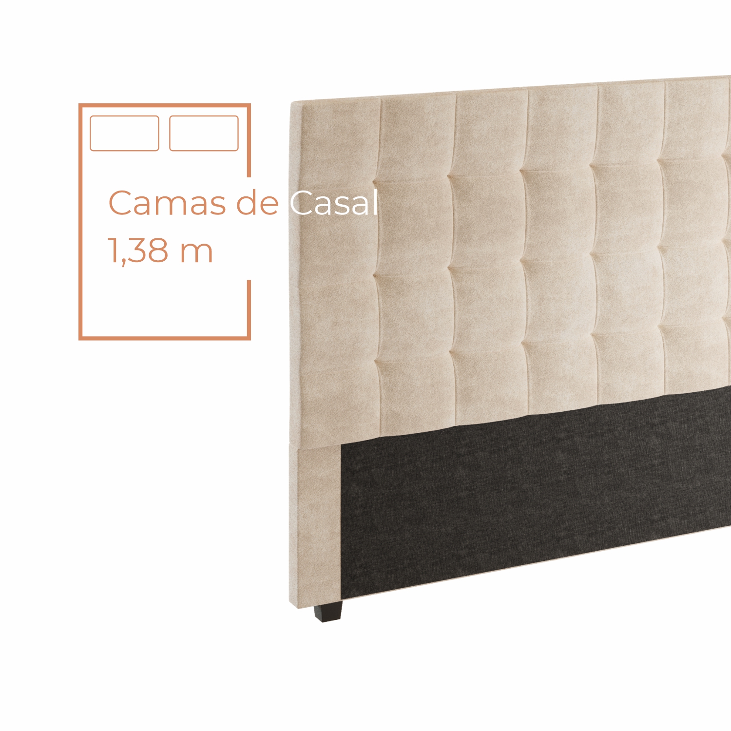 Cabeceira Para Cama Box Nala Babus Casal Estofadas em linho
