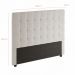 Cabeceira Para Cama Box Nala Babus Queen Estofadas em linho