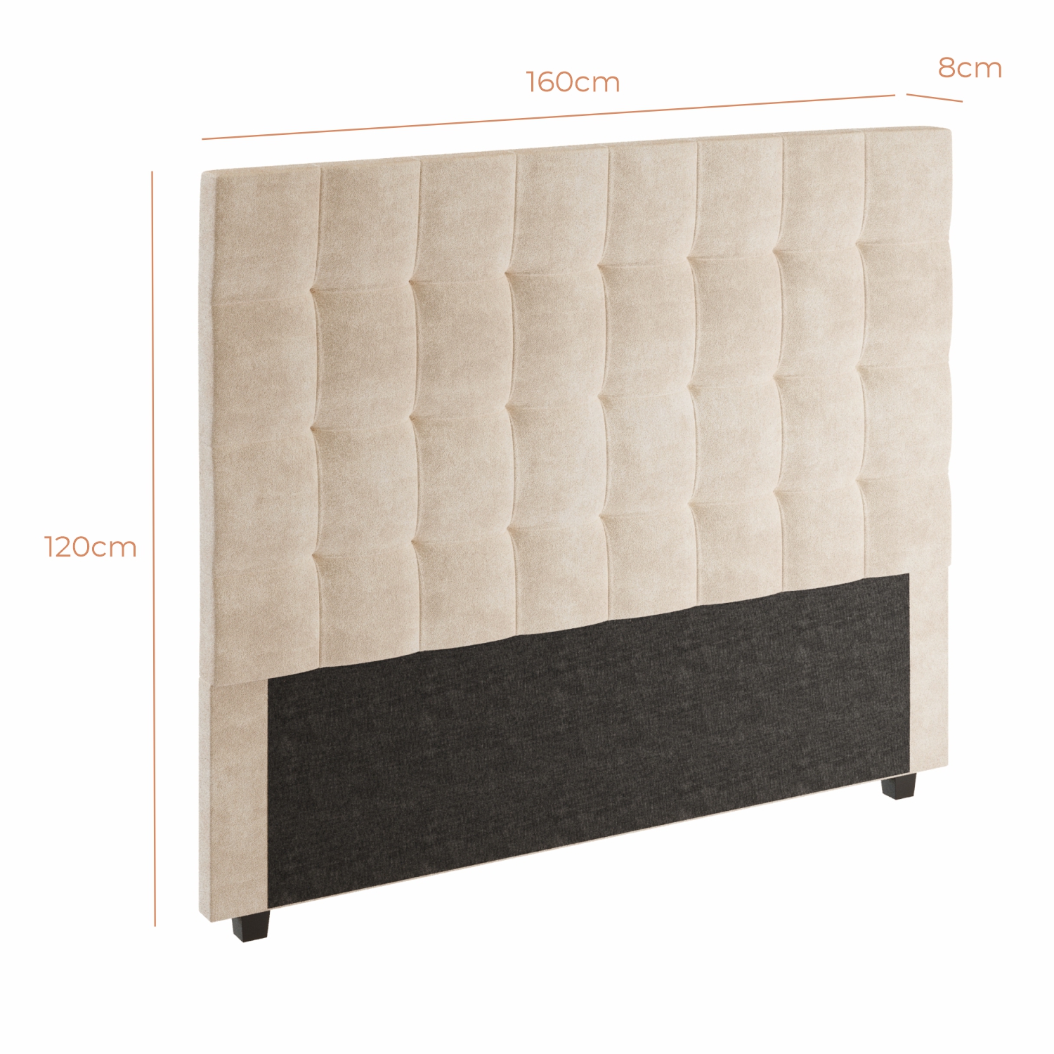 Cabeceira Para Cama Box Nala Babus Queen Estofadas em linho