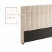 Cabeceira Para Cama Box Nala Babus Queen Estofadas em linho