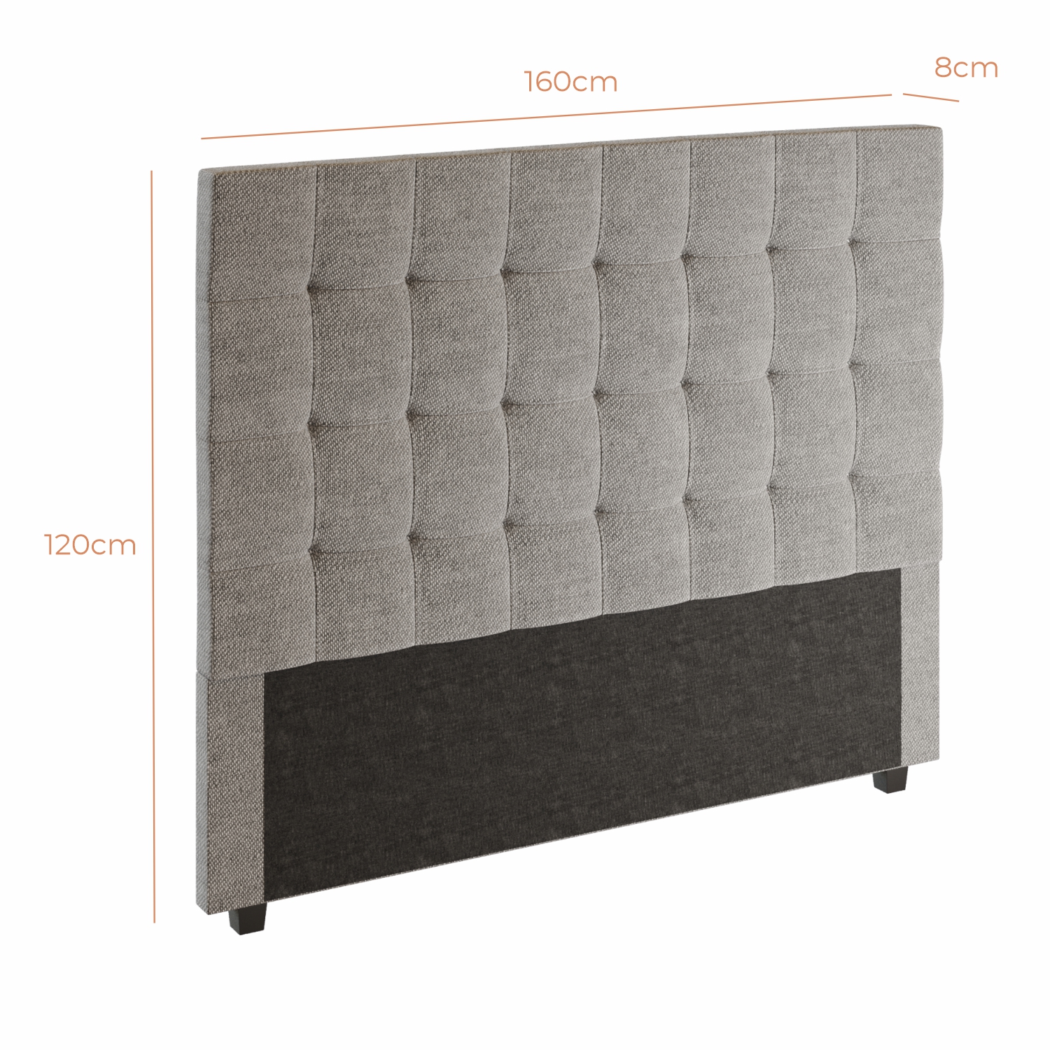 Cabeceira Para Cama Box Nala Babus Queen Estofadas em linho
