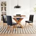 Conjunto Sala de Jantar 4 Lugares Mesa Nea e Cadeira Ane Babus