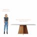 Conjunto Sala de Jantar 6 Lugares Mesa Lune e Cadeira Ane Babus