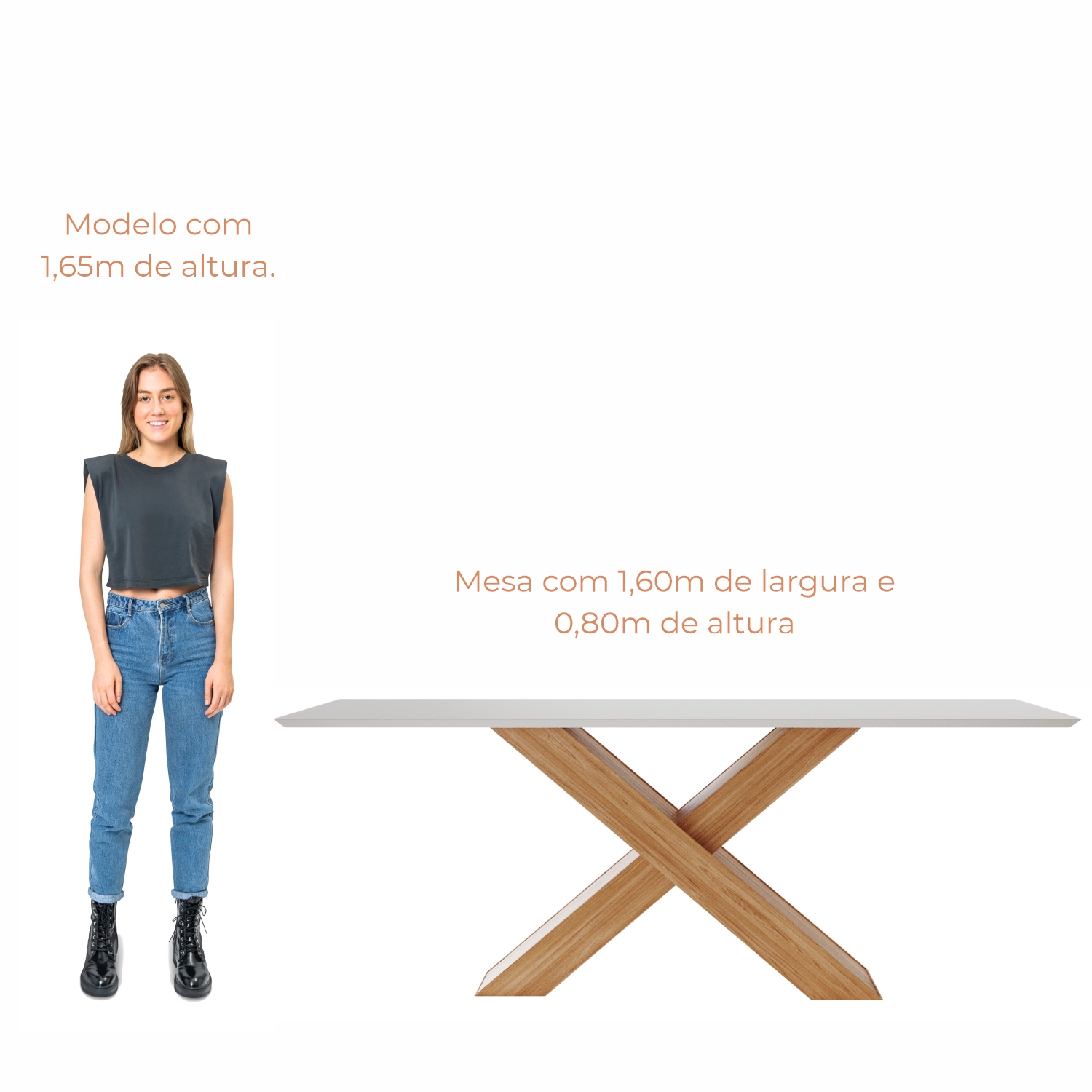 Conjunto Sala de Jantar 6 Lugares Mesa Nea e Cadeira Ane Babus