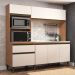 Cozinha Compacta J Carvalho Vitoria New 6 Portas 1 Gaveta Freijó/off White Marrom