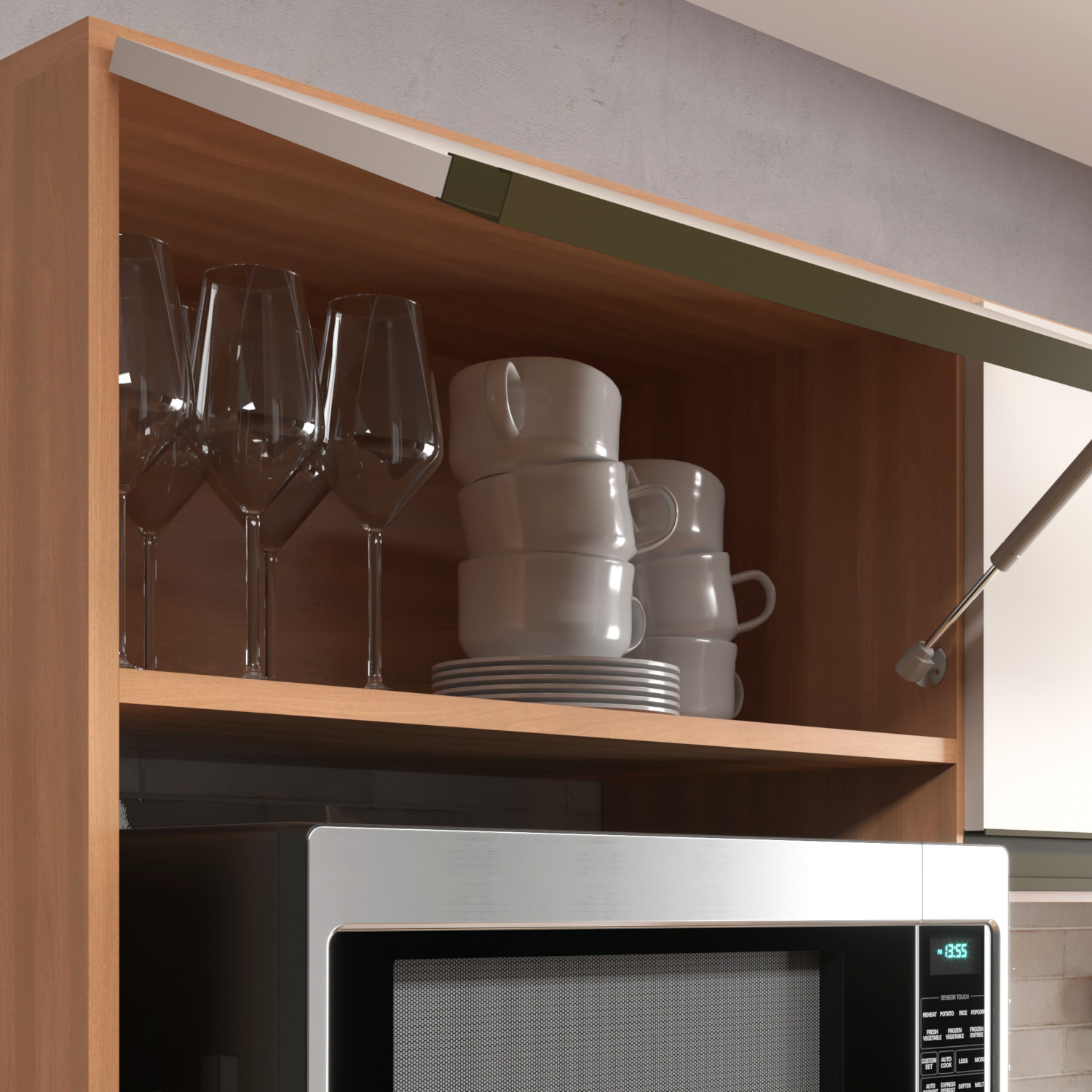 Cozinha Compacta J Carvalho Vitoria New 6 Portas 1 Gaveta Freijó/off White Marrom