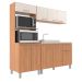 Cozinha Iara Modulada 3 Peças 7 Portas 1 Gaveta Freijó/Off White