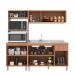 Cozinha Iara Modulada 3 Peças 7 Portas 1 Gaveta Freijó/Off White