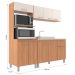 Cozinha Iara Modulada 3 Peças 7 Portas 1 Gaveta Freijó/Off White