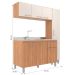 Cozinha Iara Modulada 3 Peças com Torre Quente Freijó/Off White
