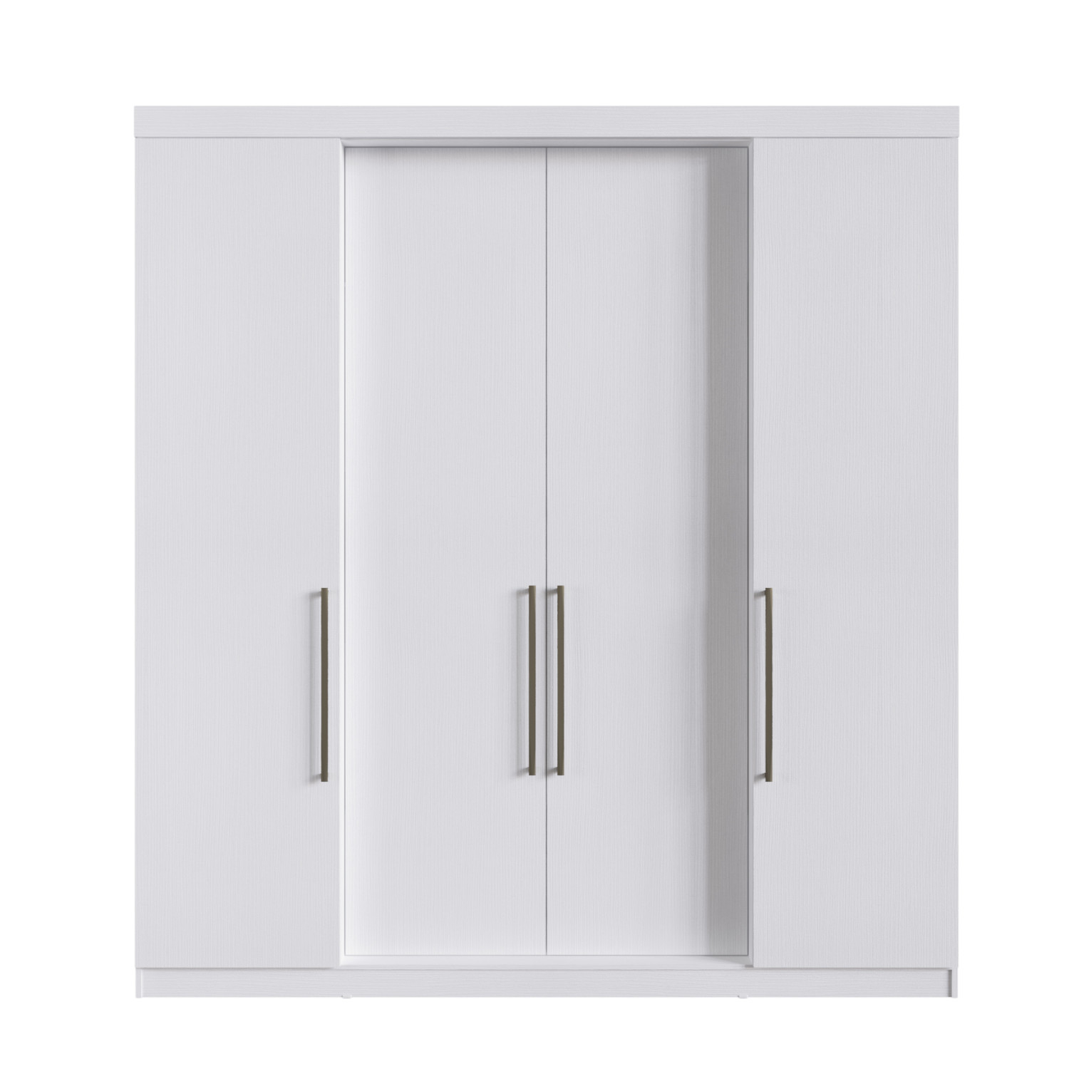 Guarda Roupa Casal Genova 4 Pt. 4 Gav. 1,80m Branco