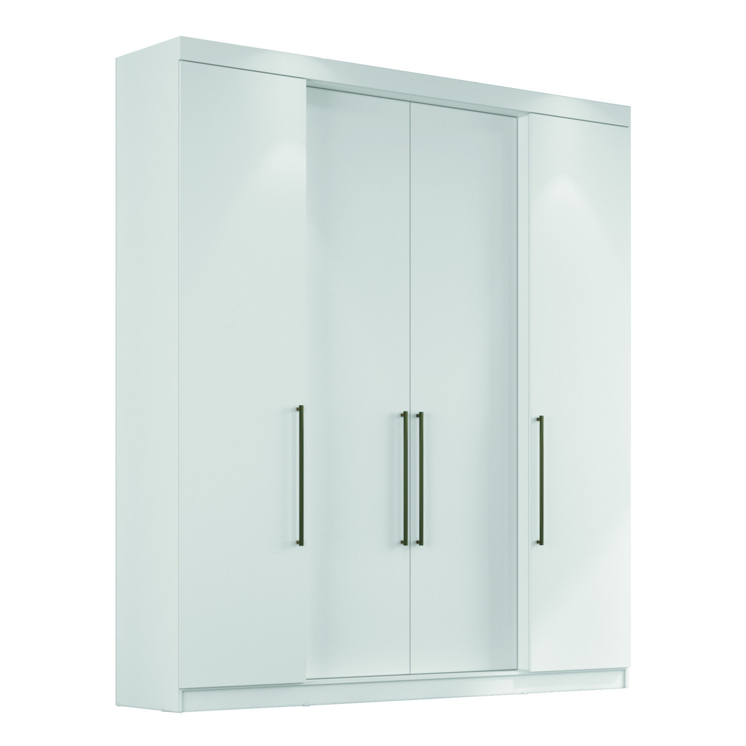 Guarda Roupa Casal Genova 4 Pt. 4 Gav. 1,80m Branco