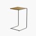 Mesa Lateral Steel Babus com Encaixe para Sofá - Freijó e Preto