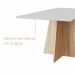 Mesa de Jantar 4 Lugares Mesa Lune 1,36m