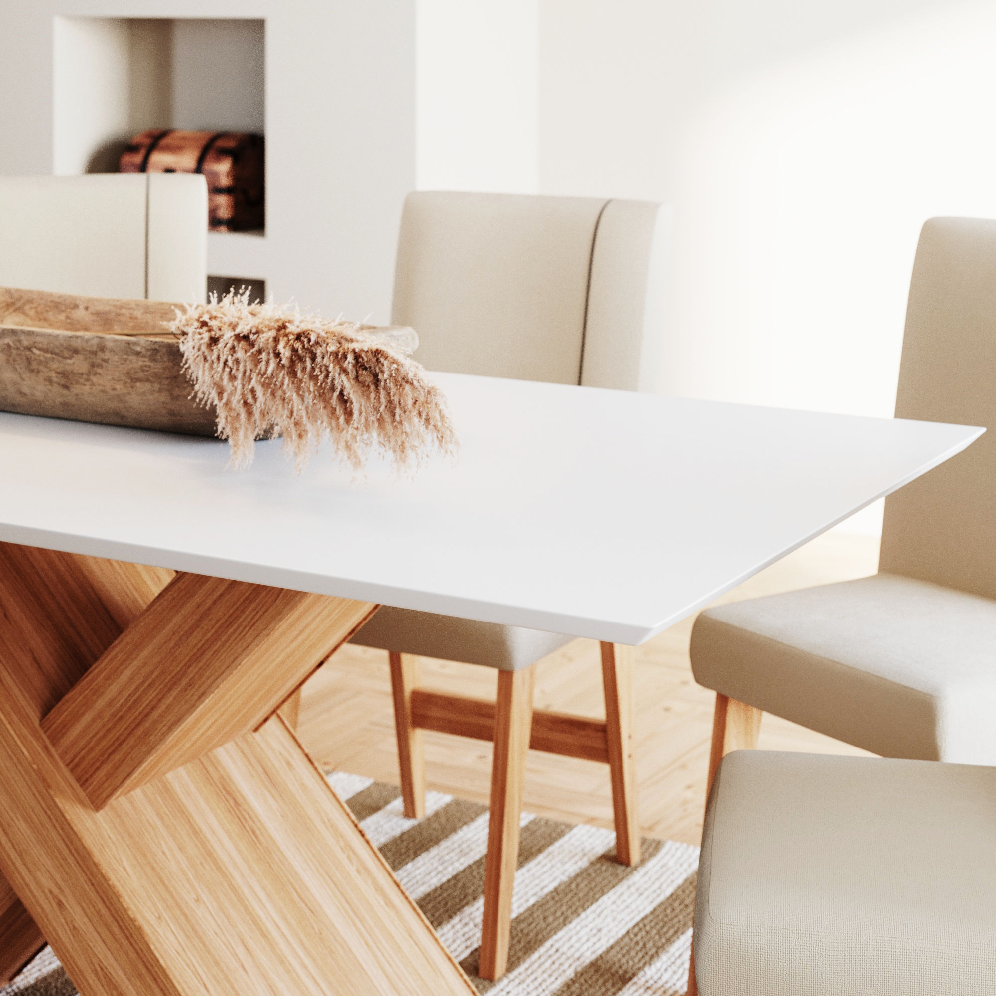 Mesa de Jantar Nea 6 Lugares 160 Babus