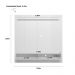 Painel Home de TV até 65 Polegadas Praga - nature / off white