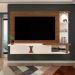 Painel Toronto Para TVs até 72 Pol. Cor Cedro / Off White