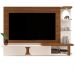 Painel Toronto Para TVs até 72 Pol. Cor Cedro / Off White