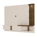 Painel Toronto Para TVs até 72 Pol. Cor Off White / Pinho Ripado