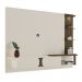 Painel Toronto Para TVs até 72 Pol. Cor Off White / Pinho Ripado
