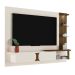 Painel Toronto Para TVs até 72 Pol. Cor Off White / Pinho Ripado
