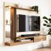 Painel Tv 55 Babus Petra Moderno 5 Prateleiras Off White