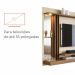 Painel Tv 55 Babus Petra Moderno 5 Prateleiras Off White