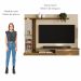 Painel Tv 55 Babus Petra Moderno 5 Prateleiras Off White
