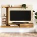 Painel Tv 55 Babus Petra Moderno 5 Prateleiras Off White