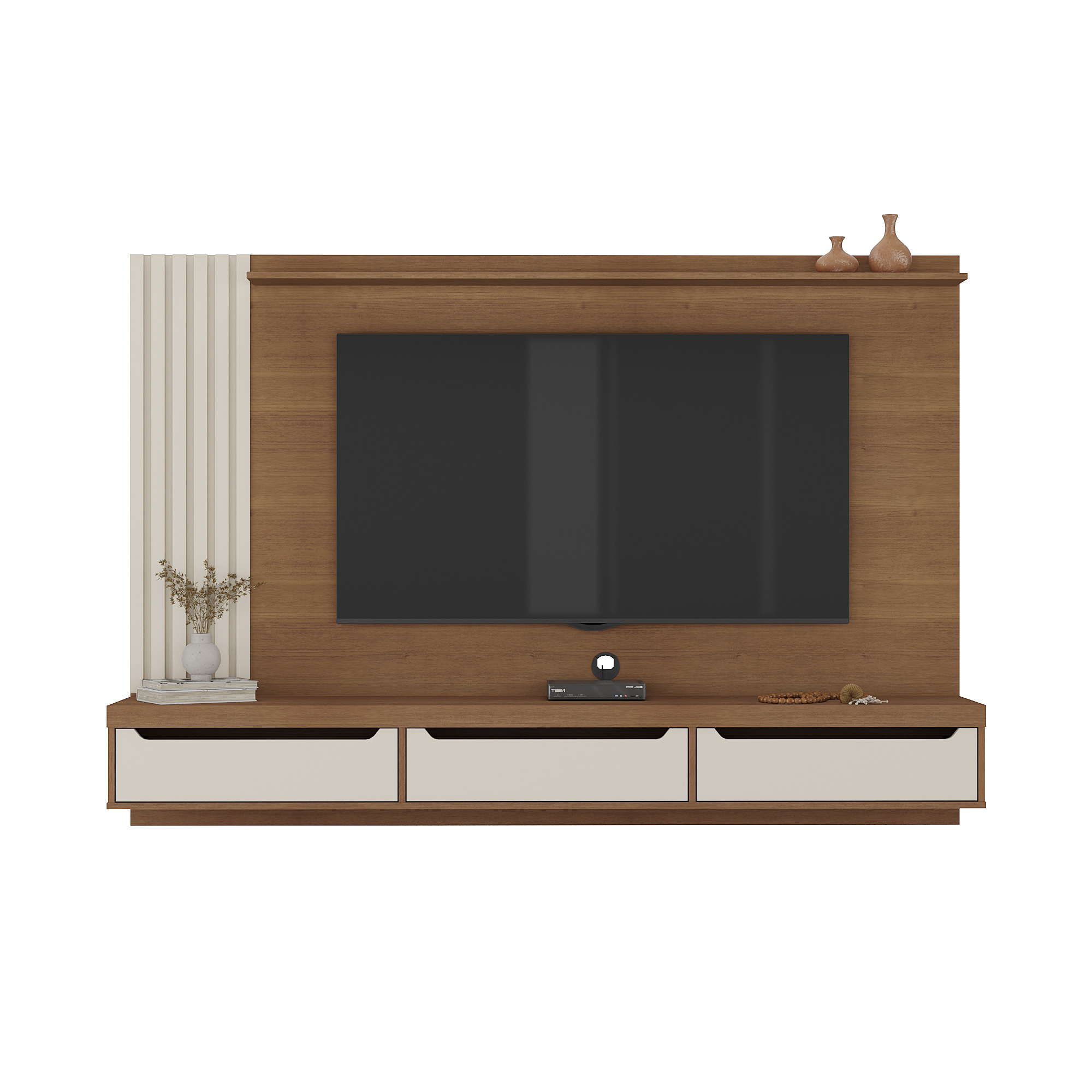 Painel Tv 75" Presence - Cinamomo/off White