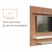 Painel de TV Até 65 Pol. Lírio Babus - Ripado / Off White