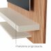 Painel de TV Até 65 Pol. Lírio Babus - Ripado / Off White