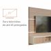 Painel de TV Até 65 Pol. Luna Babus - Cinamomo / Off White